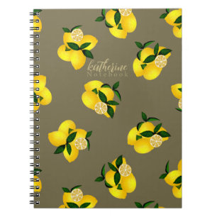Cuaderno Diseño de Moda limón verde