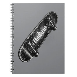 Cuaderno Diseño de monopatín personalizado para niños 