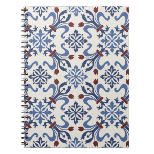 Cuaderno Diseño de mosaico de cerámica mallónica de Damask