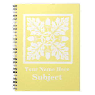 Cuaderno Diseño de mosaicos canarios de maíz y hojas