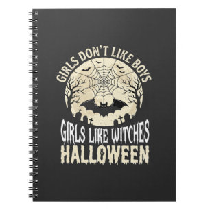 Cuaderno Diseño de murciélago de Halloween para chicas que