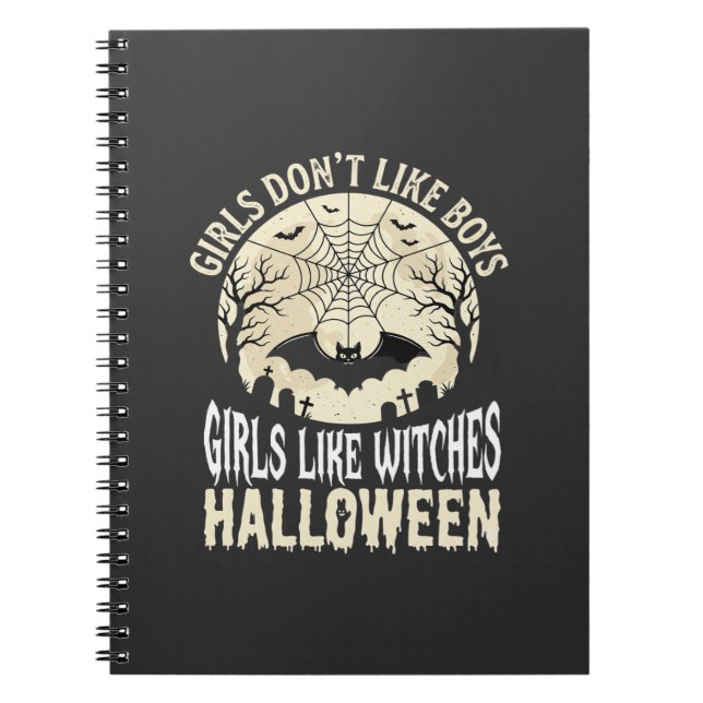 Cuaderno Diseño de murciélago de Halloween para chicas que  (Frente)