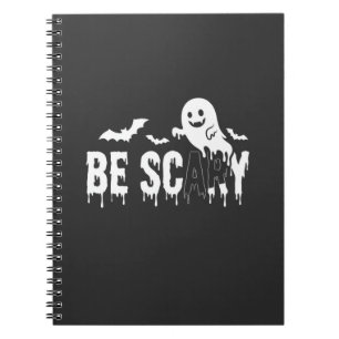 Cuaderno Diseño de murciélago fantasma aterrador de Hallowe