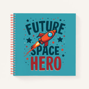 Cuaderno Diseño de Nave Espacial Retro para Futuros Héroes 