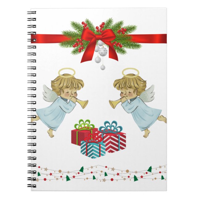 Cuaderno Diseño de navidades con ángeles (Frente)
