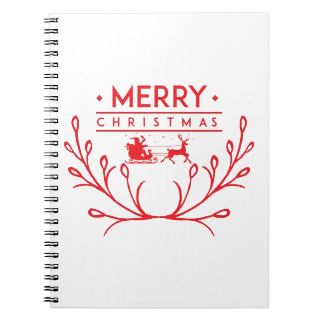 Cuaderno Diseño de navidades con renos (Frente)