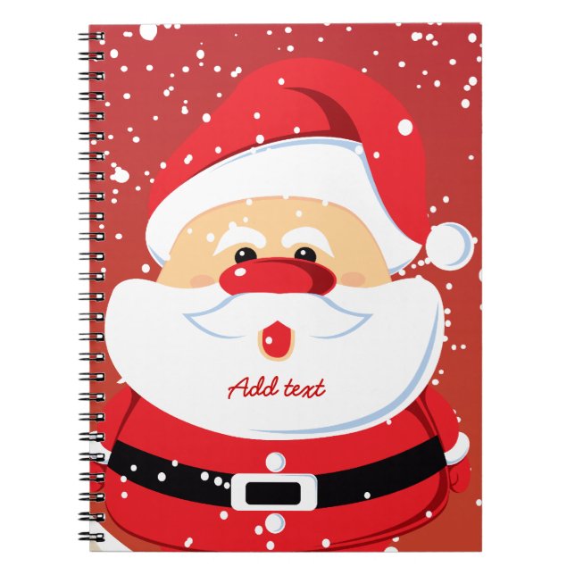 Cuaderno Diseño de Navidades de Cute Santa Claus (Frente)