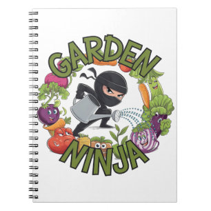Cuaderno Diseño de Ninja Jardín - Gráfico divertido de jard