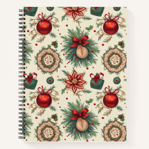 Cuaderno diseño de notas de aniversario de navidades
