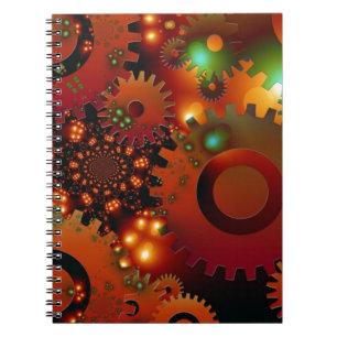 Cuaderno Diseño de oficina de reloj de engranajes Destino d
