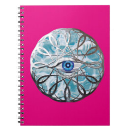 Cuaderno Diseño de ojos místicos cromados