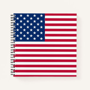 Cuaderno Diseño de orgullo de bandera estadounidense de EE.