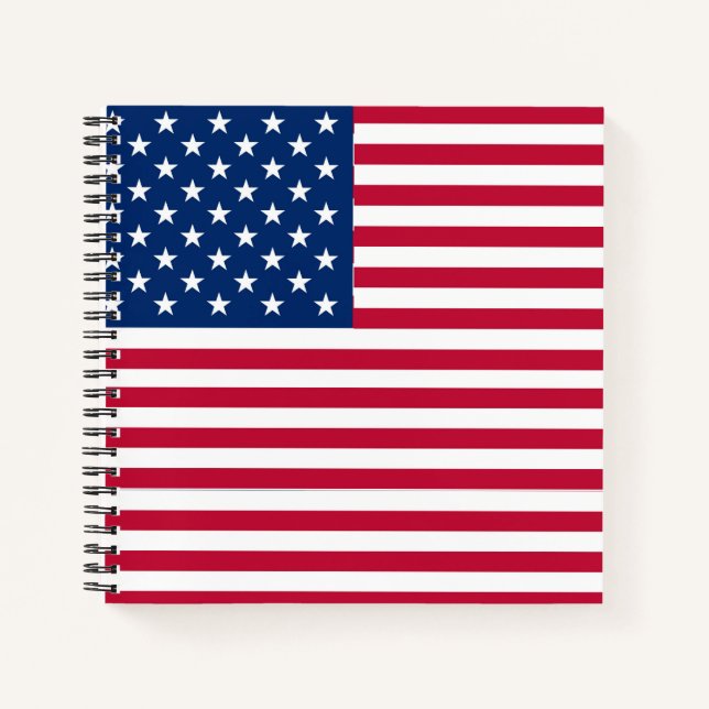 Cuaderno Diseño de orgullo de bandera estadounidense de EE. (Anverso)