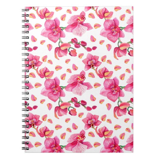 Cuaderno Diseño de orquídeas en acuarela 2 (Frente)