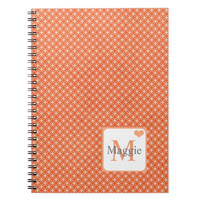 Cuaderno Diseño de página moderno personalizado (Frente)