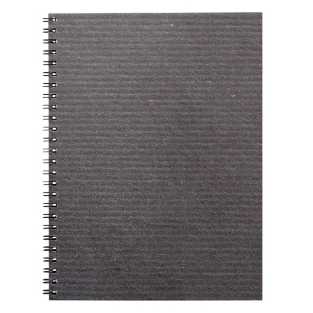 Cuaderno Diseño de papel alineado negro de la textura del (Frente)