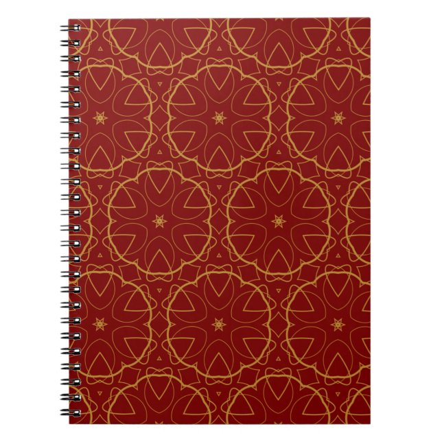 Cuaderno Diseño de papel pintado decorativo en forma. (Frente)