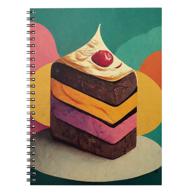 Cuaderno Diseño de pasteles coloridos (Frente)