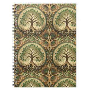 Cuaderno Diseño de patrón artístico espiritual del mandala