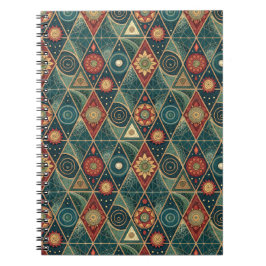 Cuaderno Diseño de Patrón de Arte de Mandala Bohémio Geomét