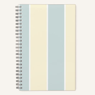 Cuaderno Diseño de patrón de franja vertical de color suave