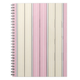 Cuaderno Diseño de patrón de franja vertical de color suave