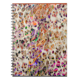 Cuaderno diseño de patrones abstracto moderno con efecto co