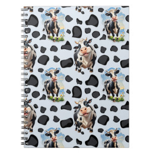 Cuaderno Diseño de patrones de animales de vaca