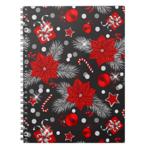 Cuaderno diseño de patrones de decoración de navidades