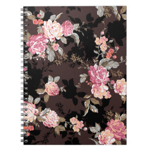 Cuaderno diseño de patrones de flores patrón de ilustración
