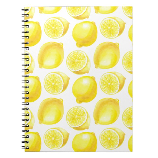 Cuaderno Diseño de patrones de lemones (Frente)
