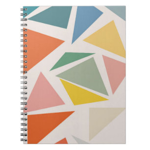 Cuaderno Diseño de patrones de triángulo geométrico colorid