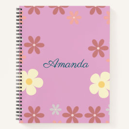 Cuaderno Diseño de patrones florales de personalizable