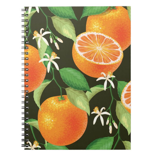Cuaderno Diseño de patrones sin inconvenientes de Naranja v (Frente)