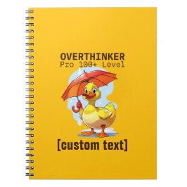 Cuaderno Diseño de personalizado de texto sobre pensador