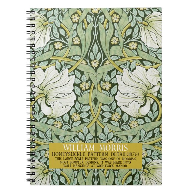Cuaderno Diseño de Pimpernel por William Morris (Frente)