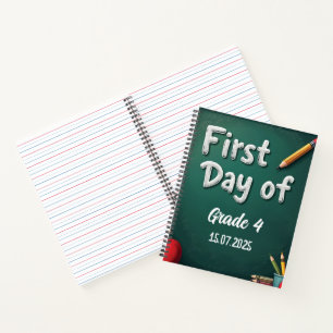 Cuaderno Diseño de pizarra del primer día editable