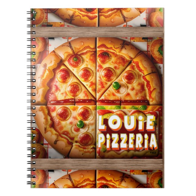Cuaderno Diseño de Pizzería de Pizza (Frente)