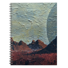 Cuaderno Diseño de planetas rojas para bloc de notas de fot