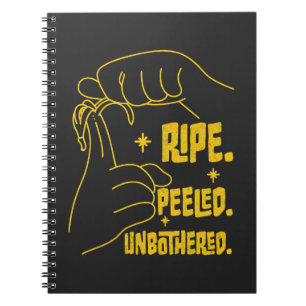 Cuaderno Diseño de plátano en ASL - Maduro, Pelado, Sin pro