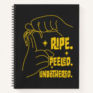 Cuaderno Diseño de plátano en ASL - Maduro, Pelado, Sin pro