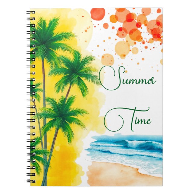 Cuaderno diseño de playa “Verano” (Frente)