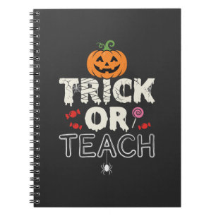 Cuaderno Diseño de profesor de Halloween Truco o Enseña (2)