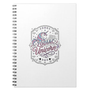 Cuaderno Diseño de regalo divertido y lindo unicornio zodia
