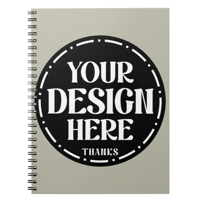 Cuaderno Diseño de regalo personalizado de agradecimiento a (Frente)
