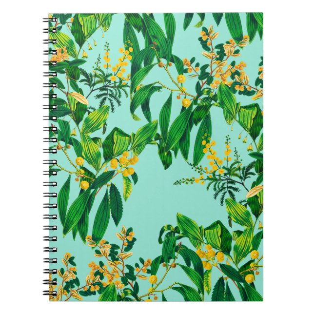 Cuaderno Diseño de repetición sin igual hecho con hojas tro (Frente)