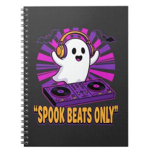 Cuaderno Diseño de ritmos de Halloween de DJ de fantasma es