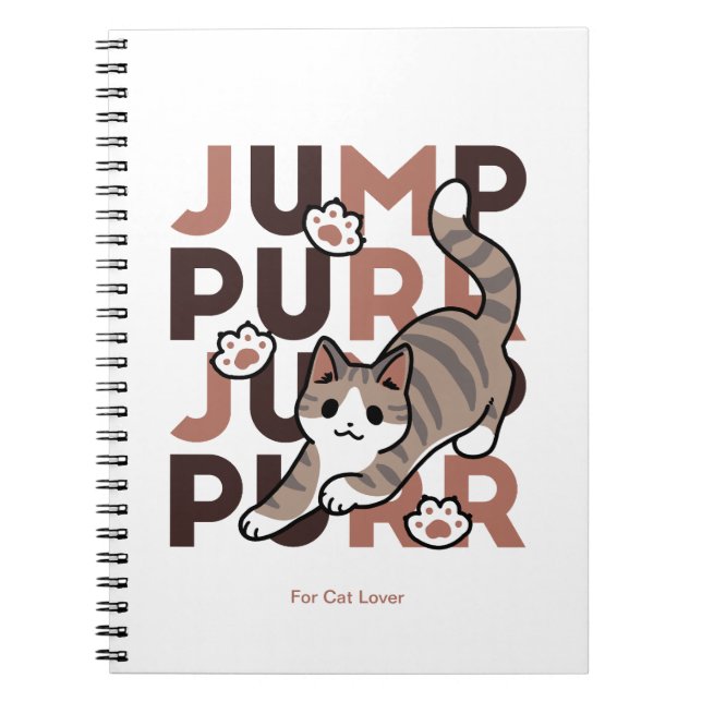 Cuaderno Diseño de salto de gato lúdico - Grabación de Pun  (Frente)