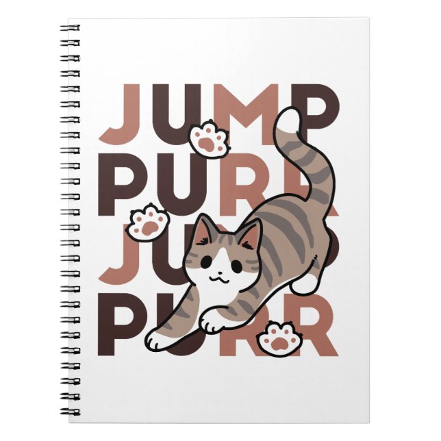 Cuaderno Diseño de salto de gato lúdico - Grabación de Pun  (Frente)