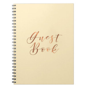 Cuaderno Diseño de script de Guest Book con apariencia de c